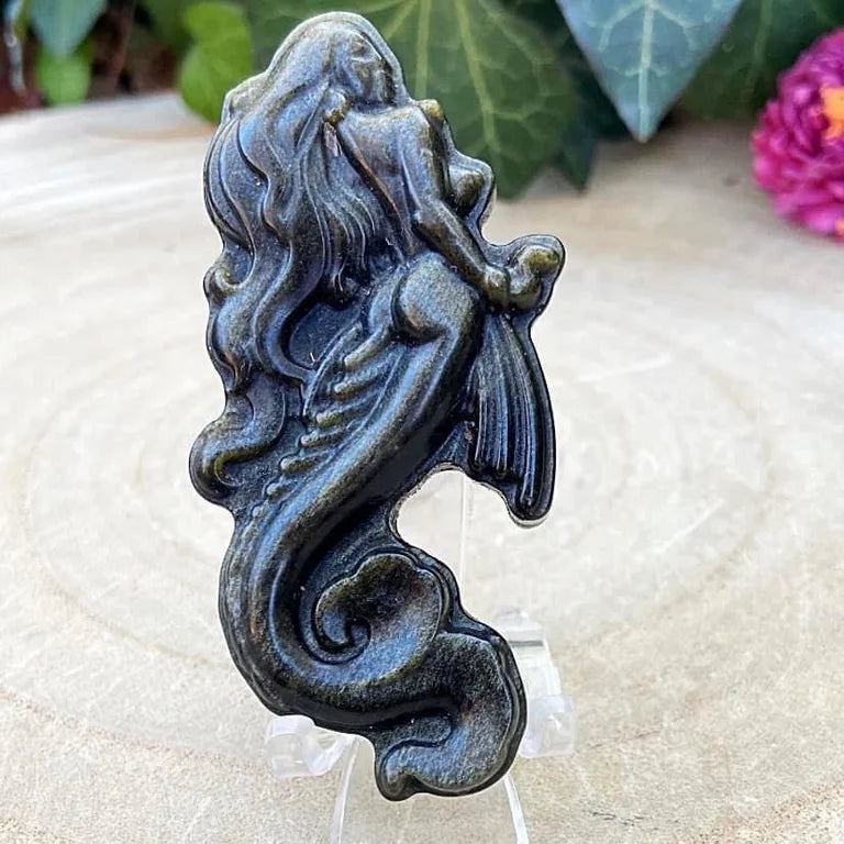 Gold Sheen Obsidian Mermaid