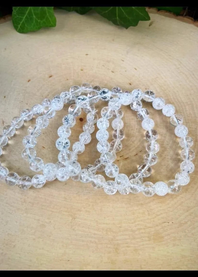 Crackle Quartz Bracelets 8mm