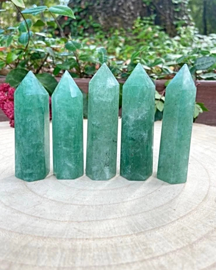 Green Strawberry Quartz Towers