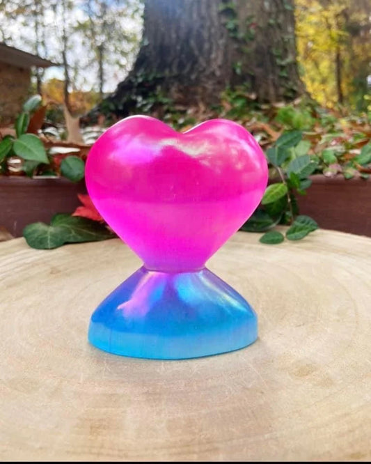 Aura Satin Spar Heart