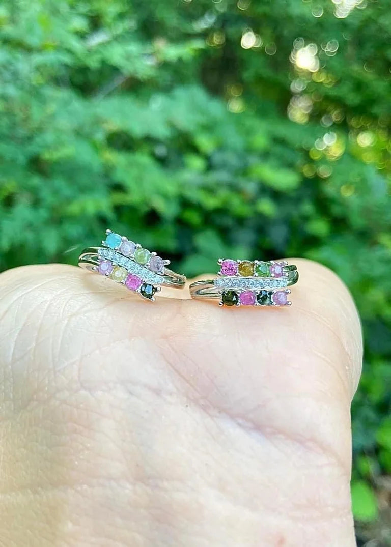 Mixed Tourmaline Rings