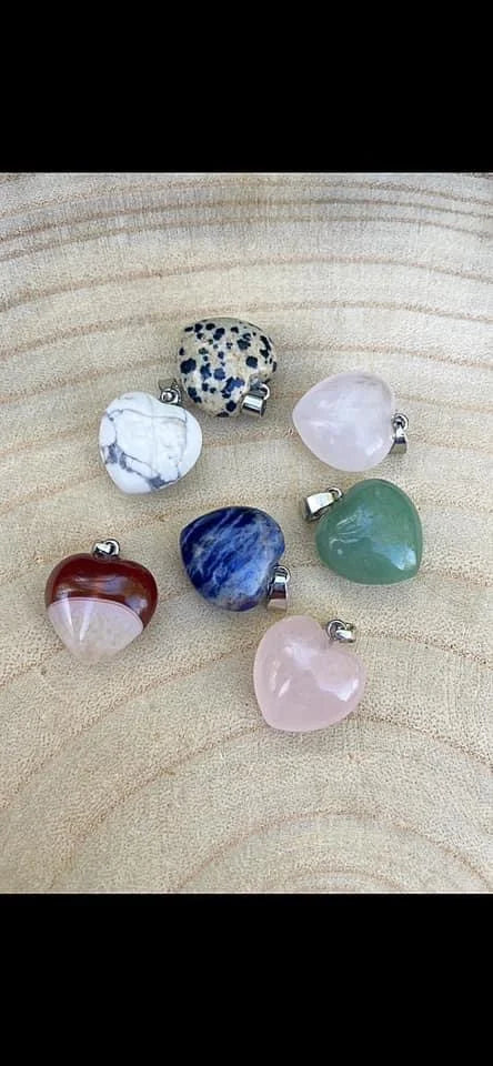 Crystal Heart Pendants