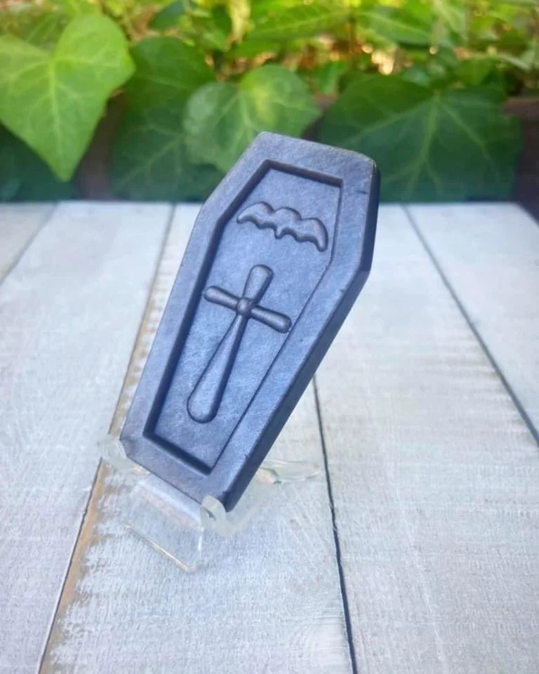 Silver Sheen Obsidian Coffin