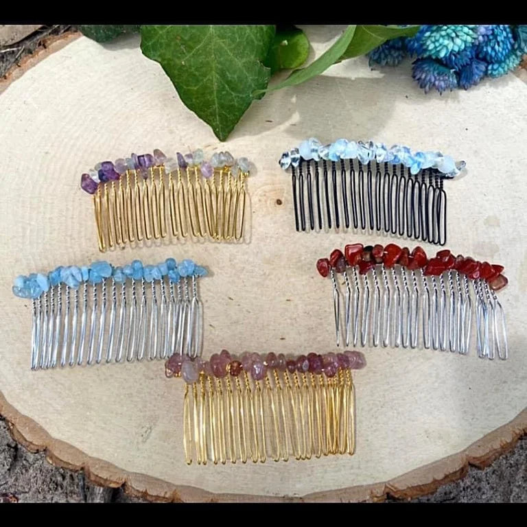 Crystal Chip Hair Pins