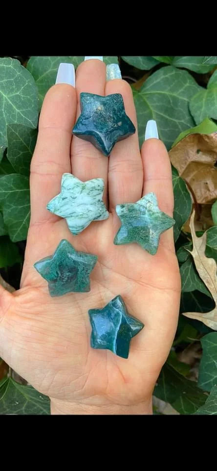 Moss Agate Stars