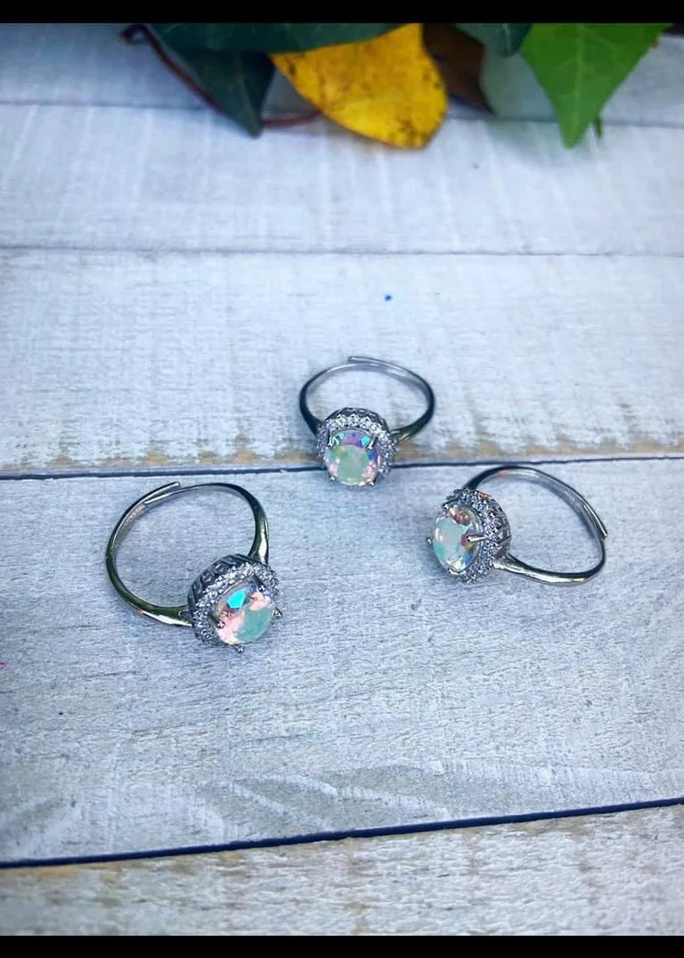 Aura Quartz Rings