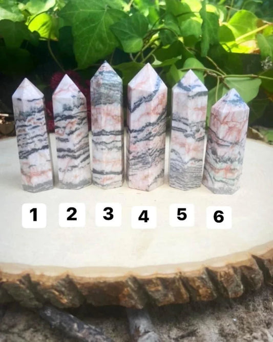 Pink Zebra Jasper Towers