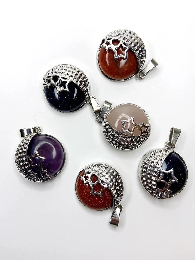 Moon and Star Pendants