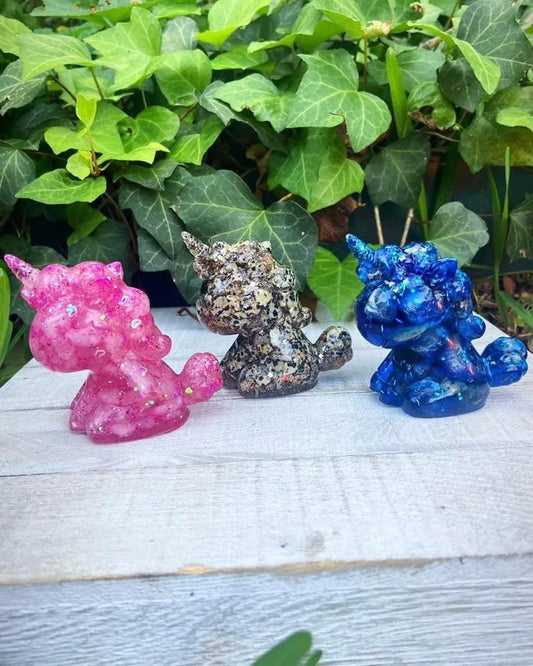 Crystal Chip Resin Unicorns