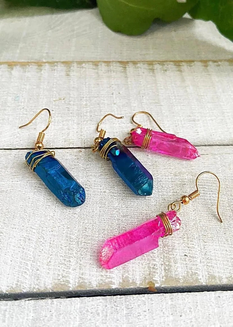 Aura Quartz Earrings