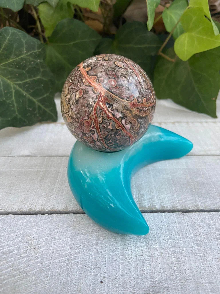 Glow Stone Moon Sphere Stand