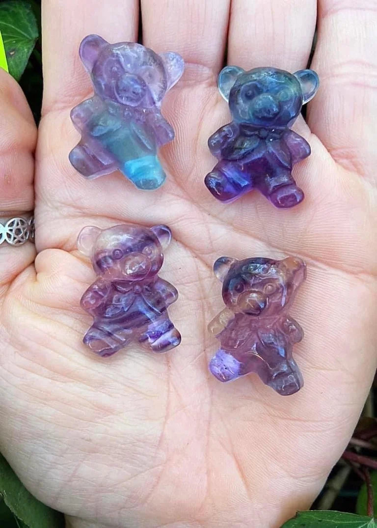 Mini Fluorite Teddy Bears