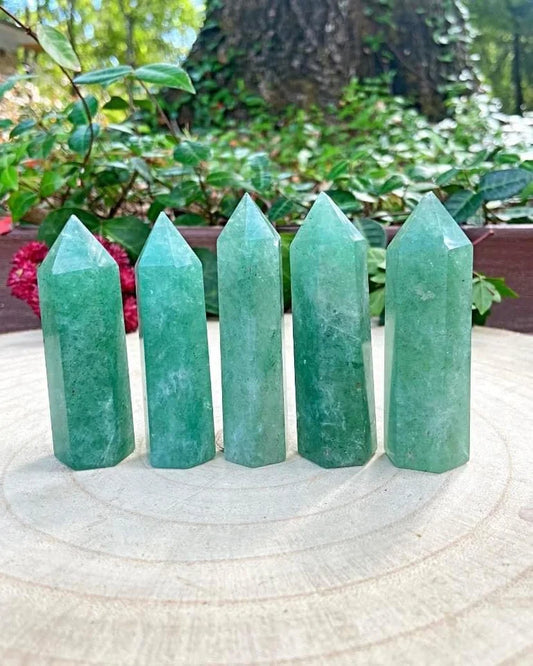 Green Strawberry Quartz Towers