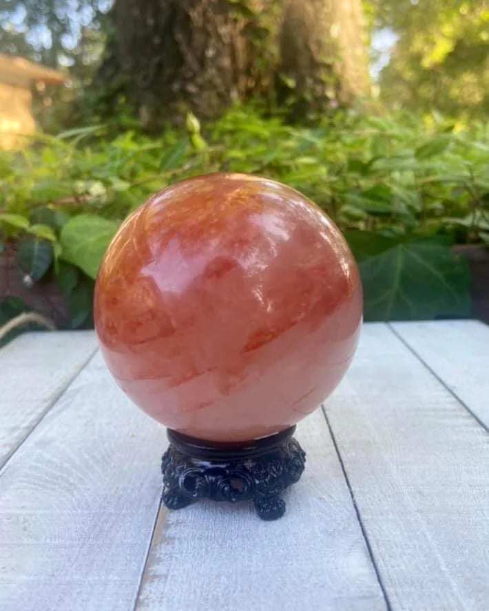 Fire Quartz Sphere