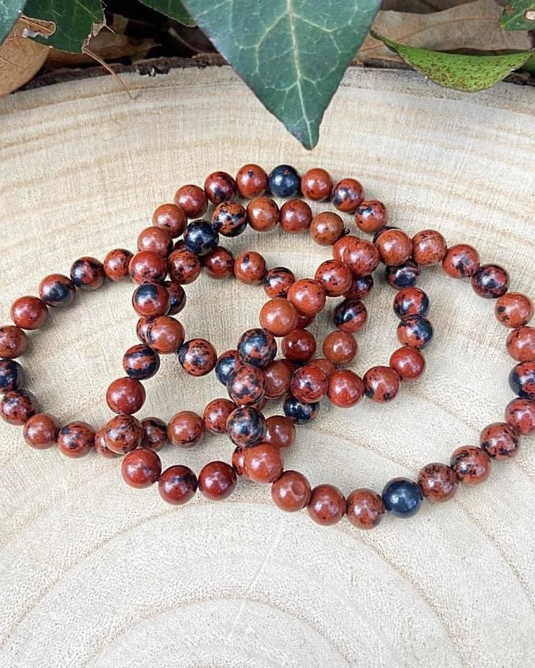 Red Obsidian Bracelets 8mm