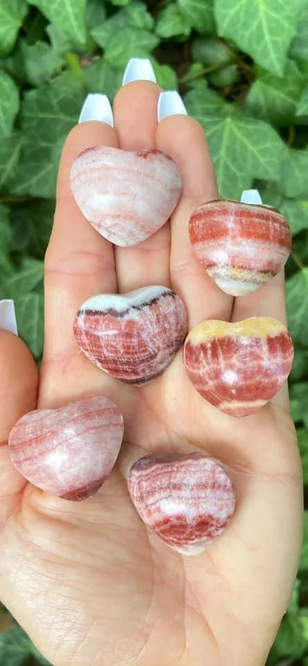 Mini Red Calcite Hearts