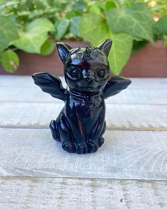 Black Obsidian Vampire Cat