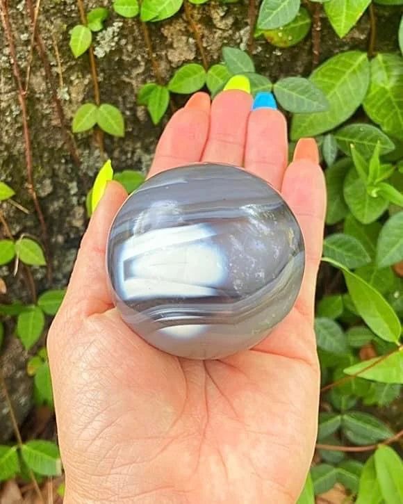 Orca Agate Sphere