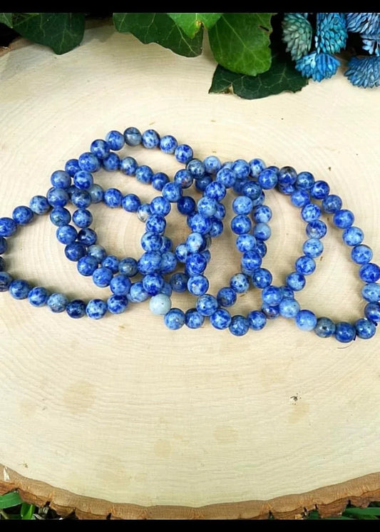 Blue Spot Jasper Bracelets 8mm