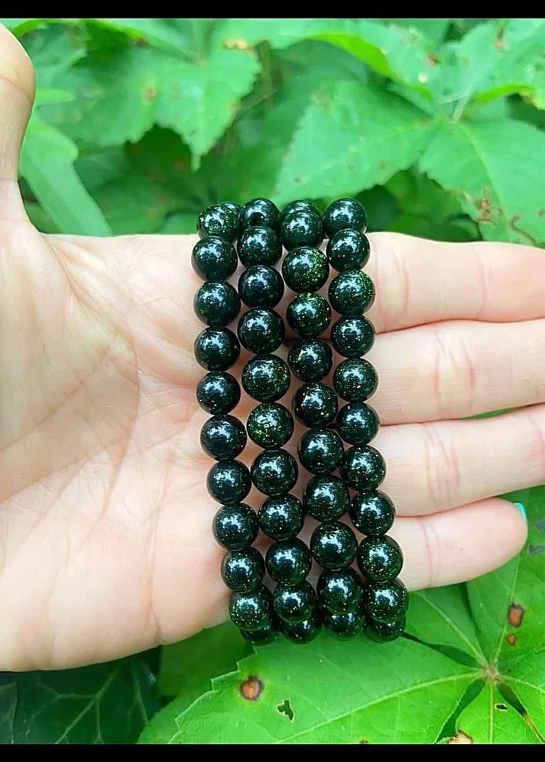 Green Sandstone Bracelets 8mm