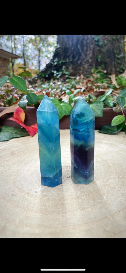 Blue Fluorite Towers