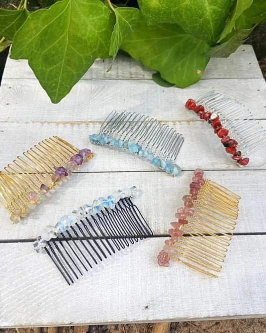 Crystal Chip Hair Pins