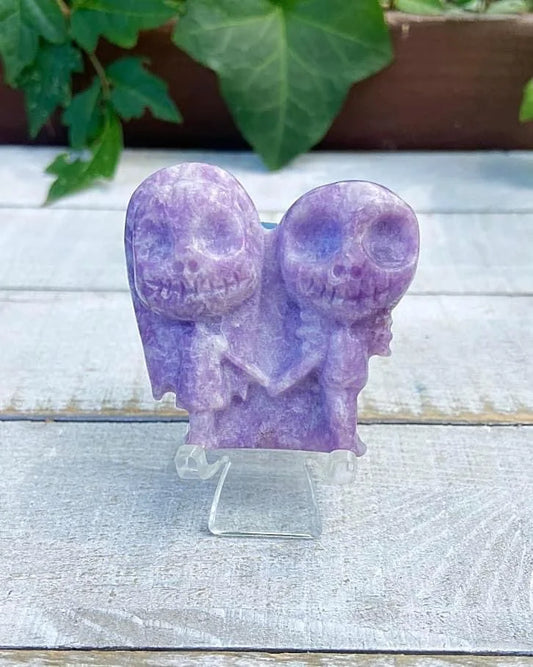 Lepidolite Jack and Sally