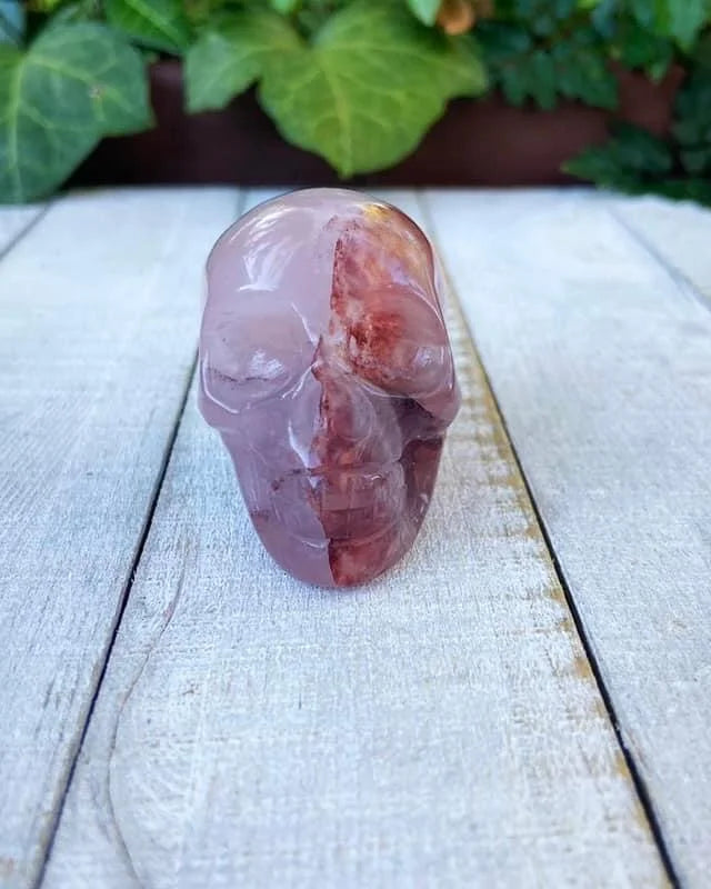 Fire Quartz Skull