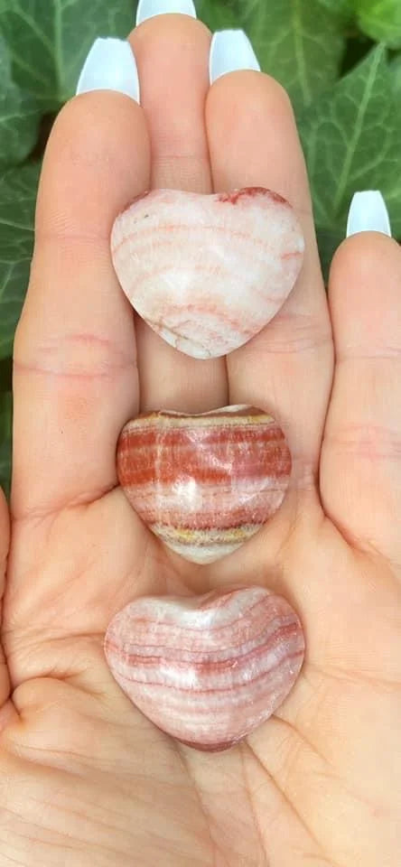 Mini Red Calcite Hearts