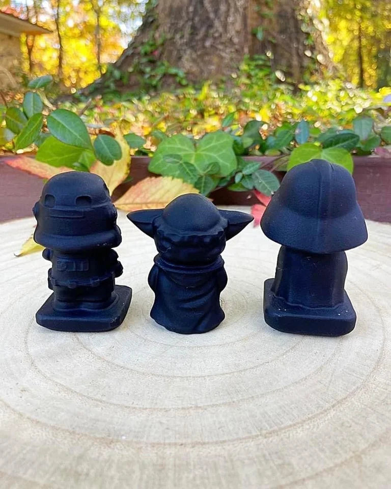 Black Obsidian Star Wars Carvings