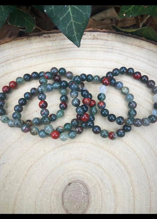 African Bloodstone Bracelets 8mm