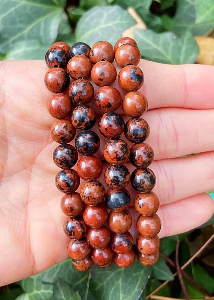 Red Obsidian Bracelets 8mm