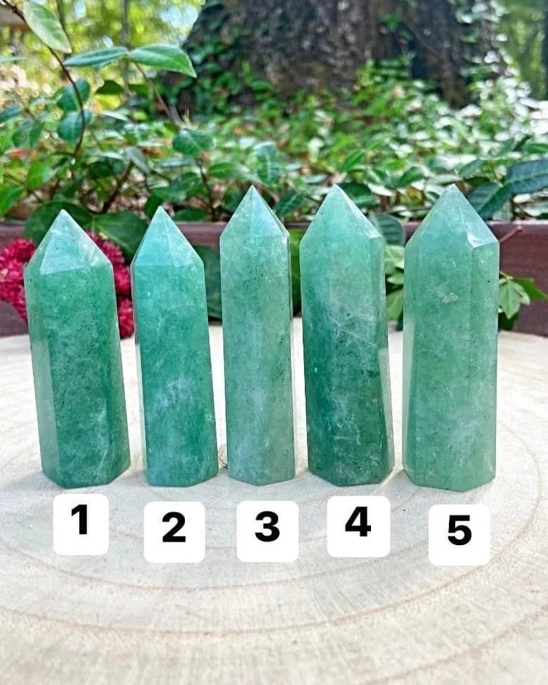 Green Strawberry Quartz Towers