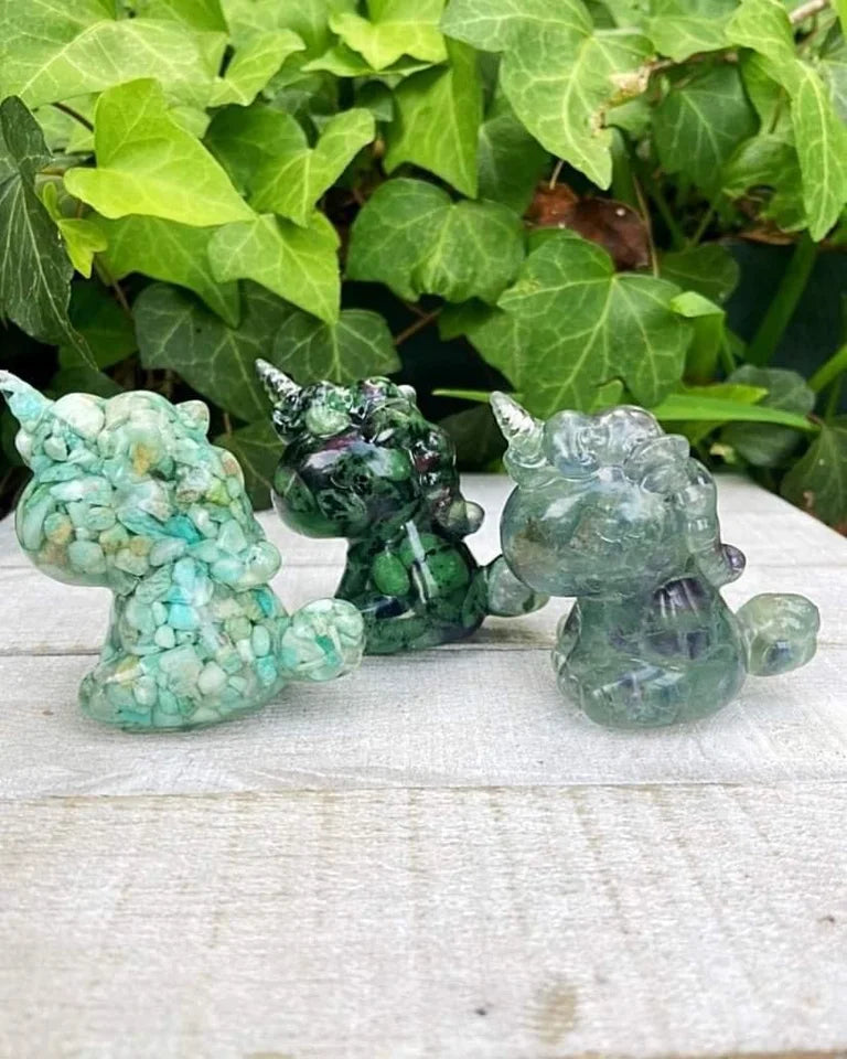 Crystal Chip Resin Unicorns