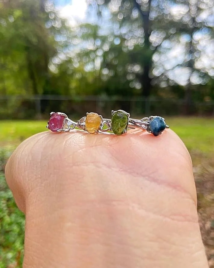 Natural Tourmaline Rings