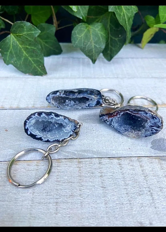 Druzy Agate Keychains