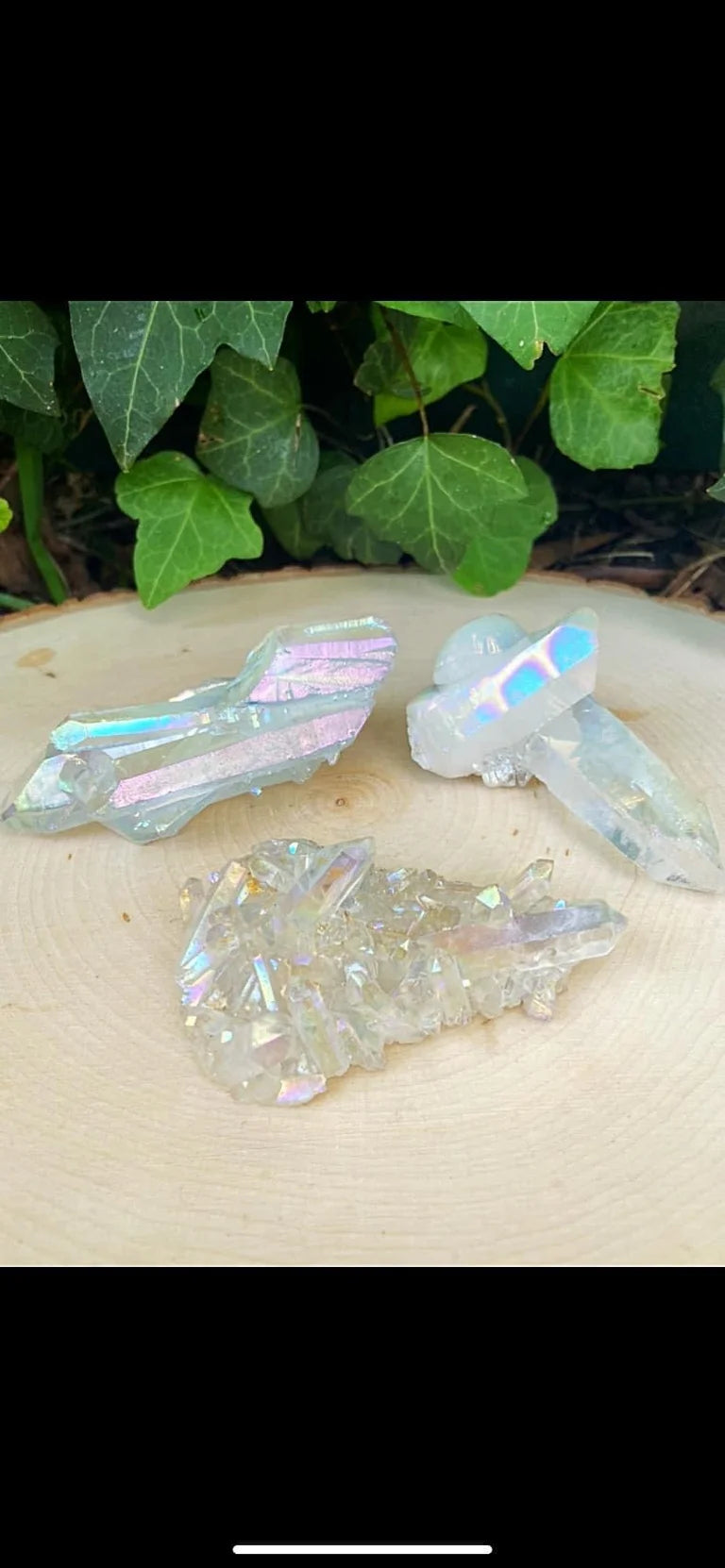 Angel Aura Quartz Clusters