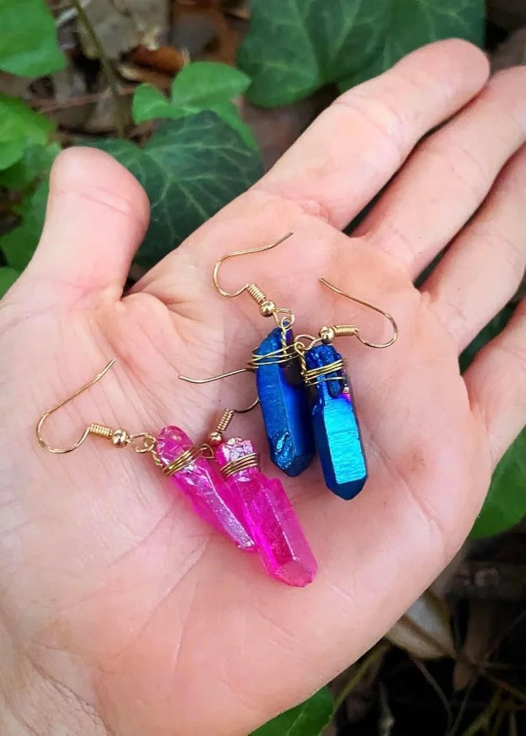 Aura Quartz Earrings