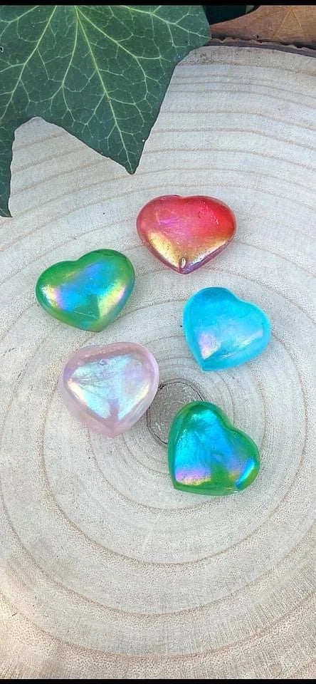 Aura Quartz Hearts