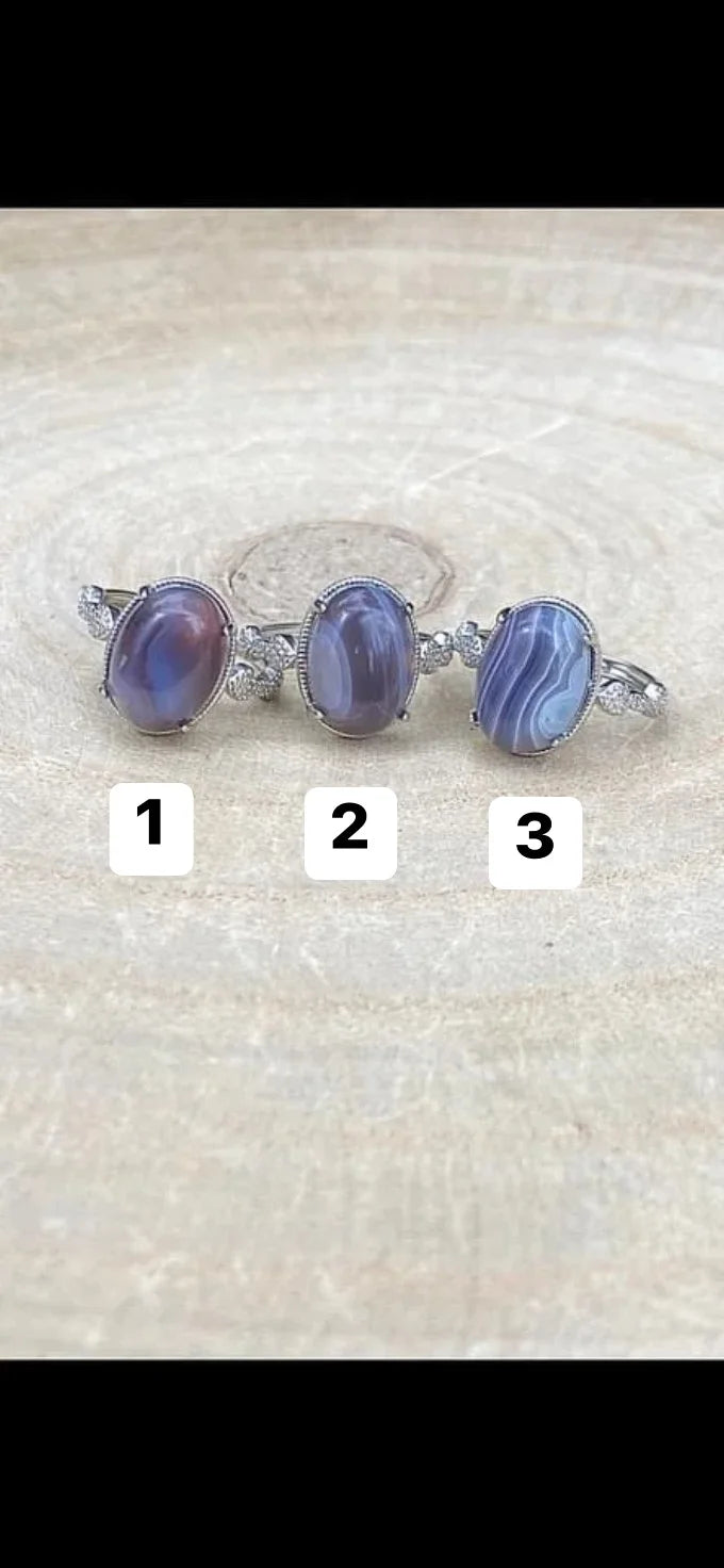 Banded Agate Rings