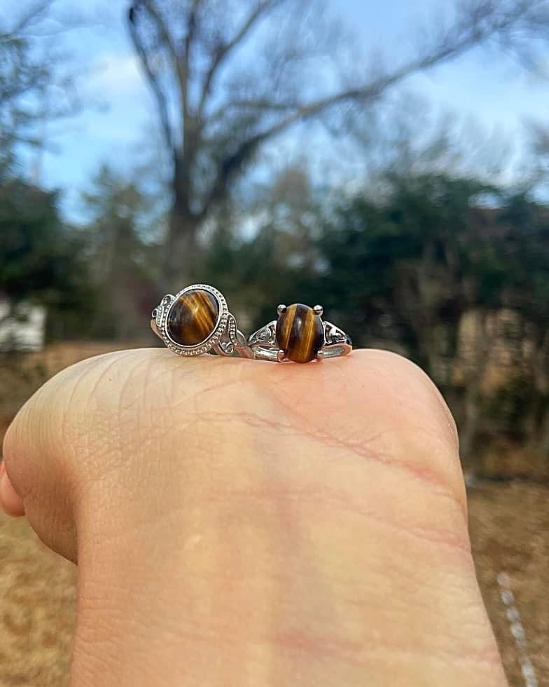 Tiger’s Eye Rings