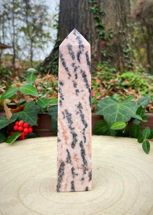 Pink Zebra Jasper Tower