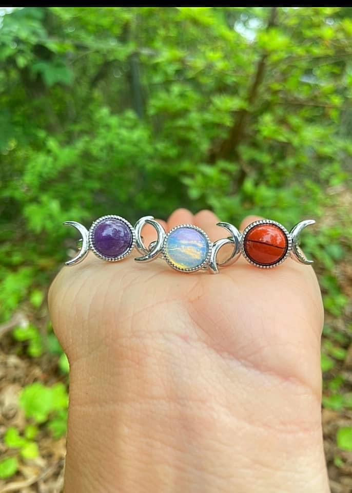 Triple Moon Rings