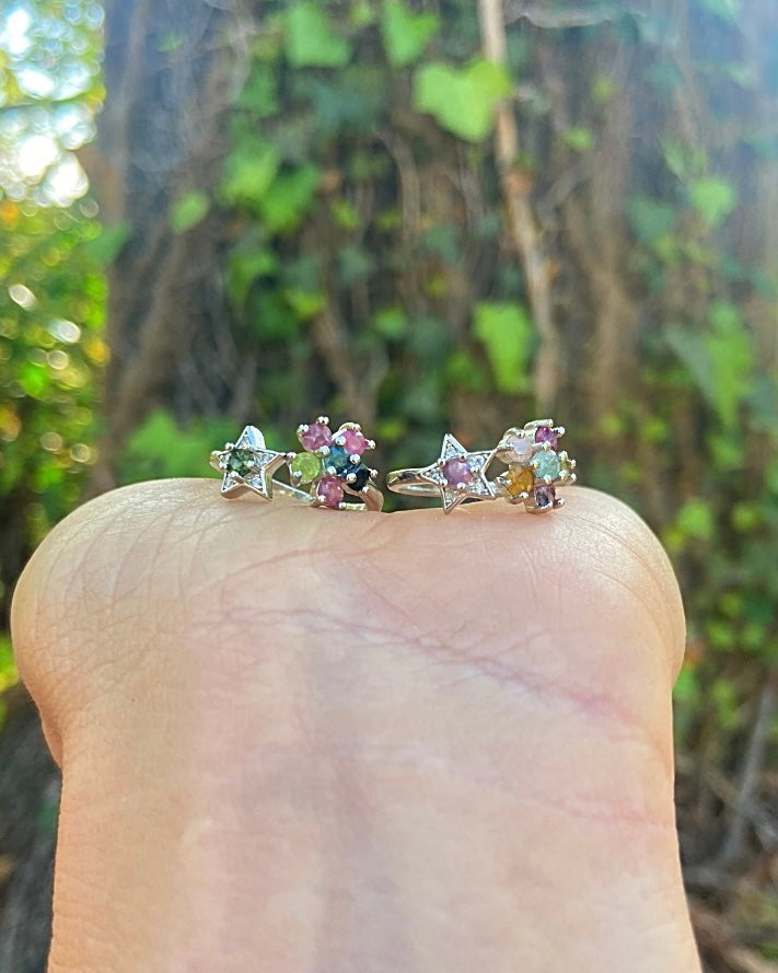 Mixed Tourmaline Rings