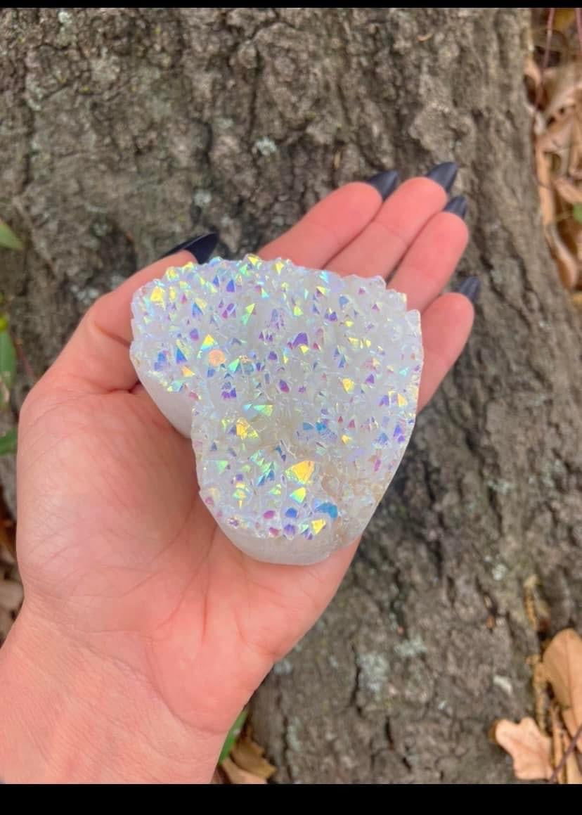 Angel Aura Quartz Heart