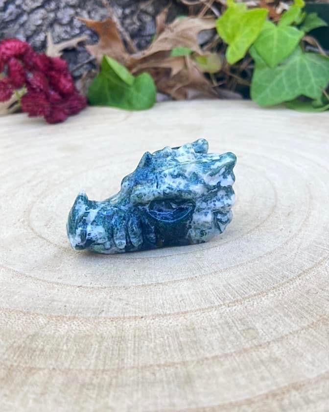 Moss Agate Dragon