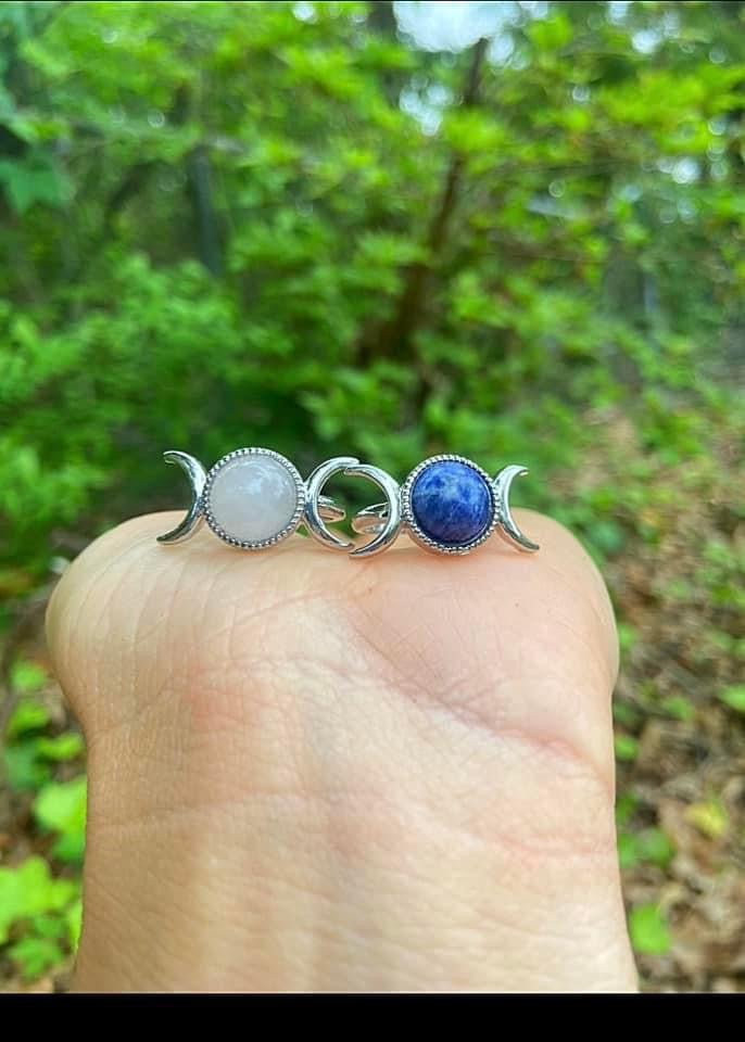 Triple Moon Rings