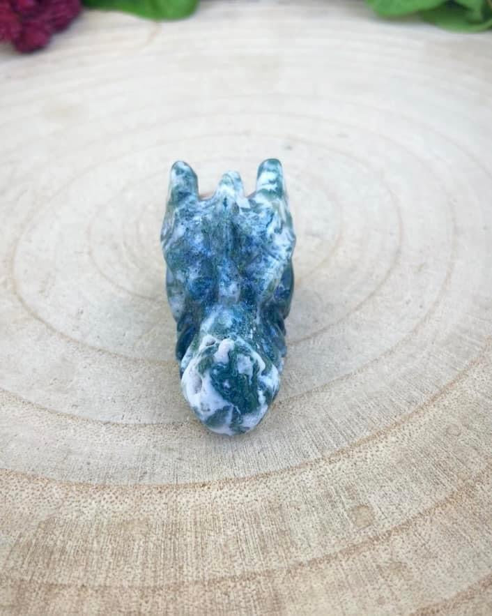 Moss Agate Dragon