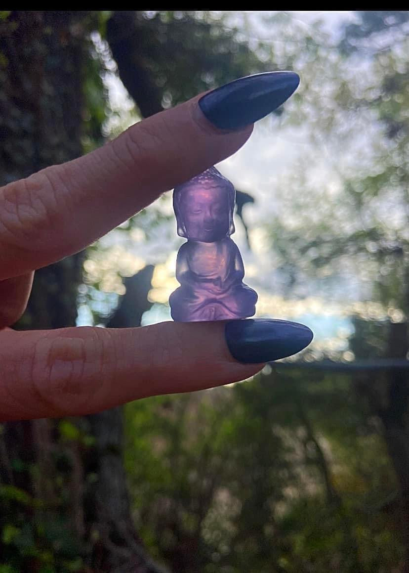Fluorite Buddha