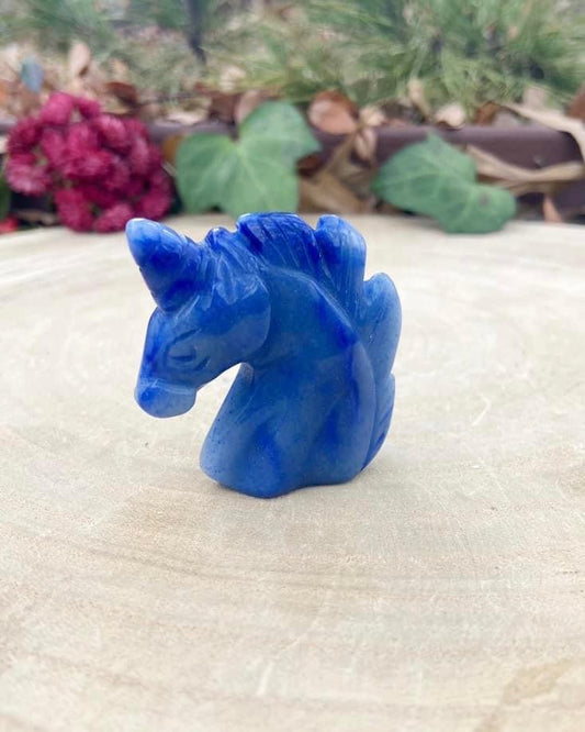 Blue Aventurine Unicorn